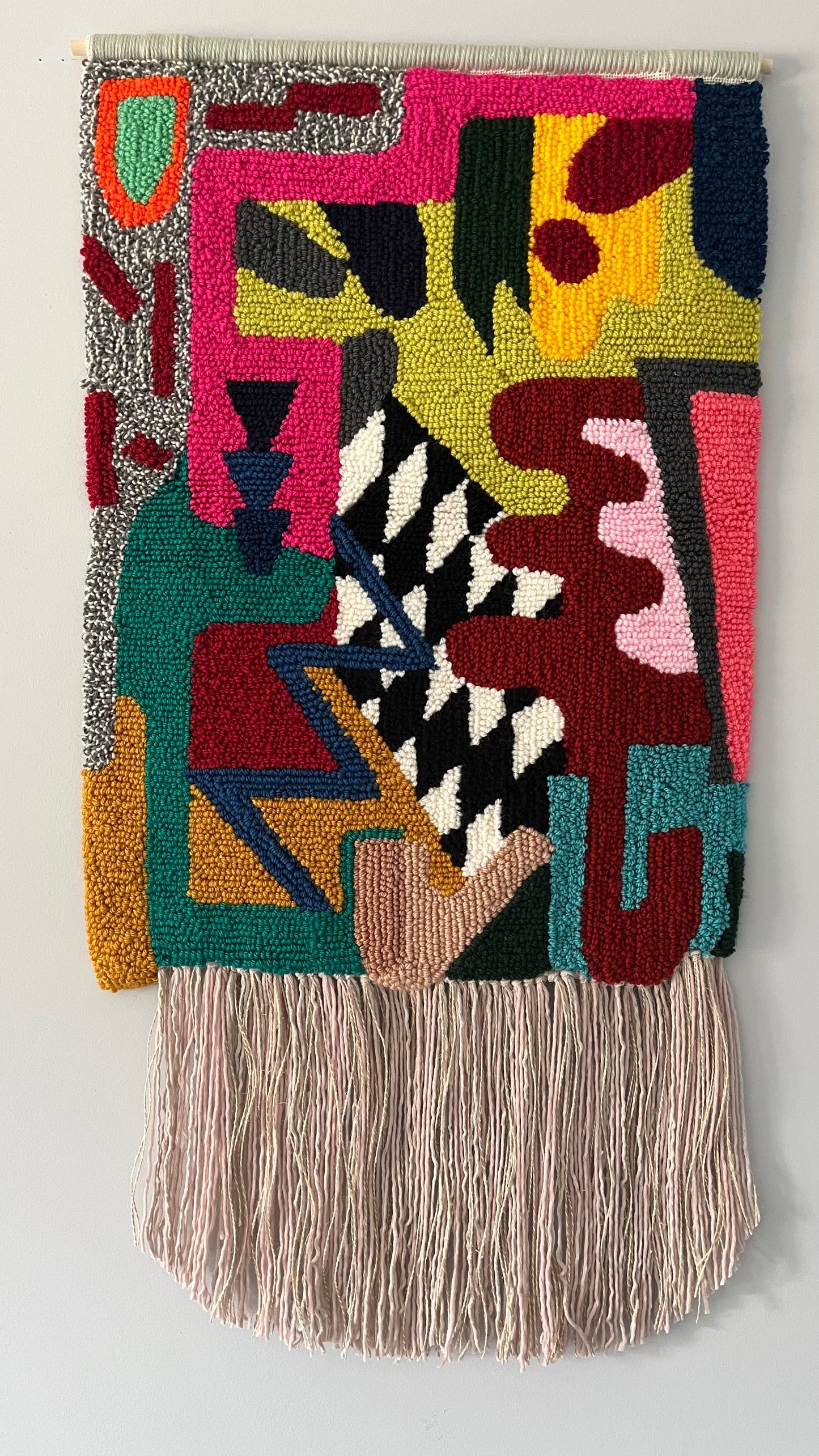 LINES 2 wall rug punch needle