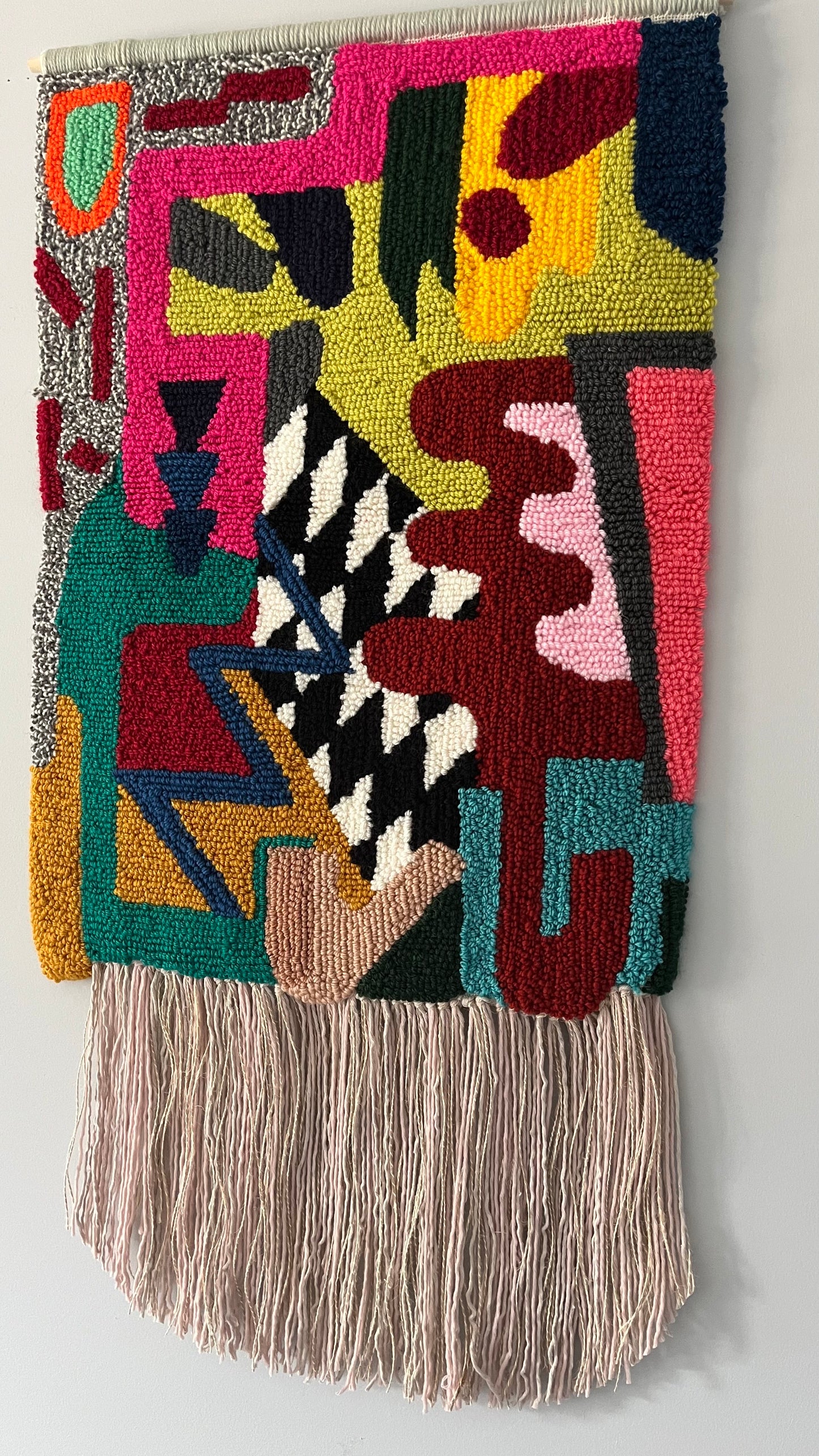 LINES 2 wall rug punch needle