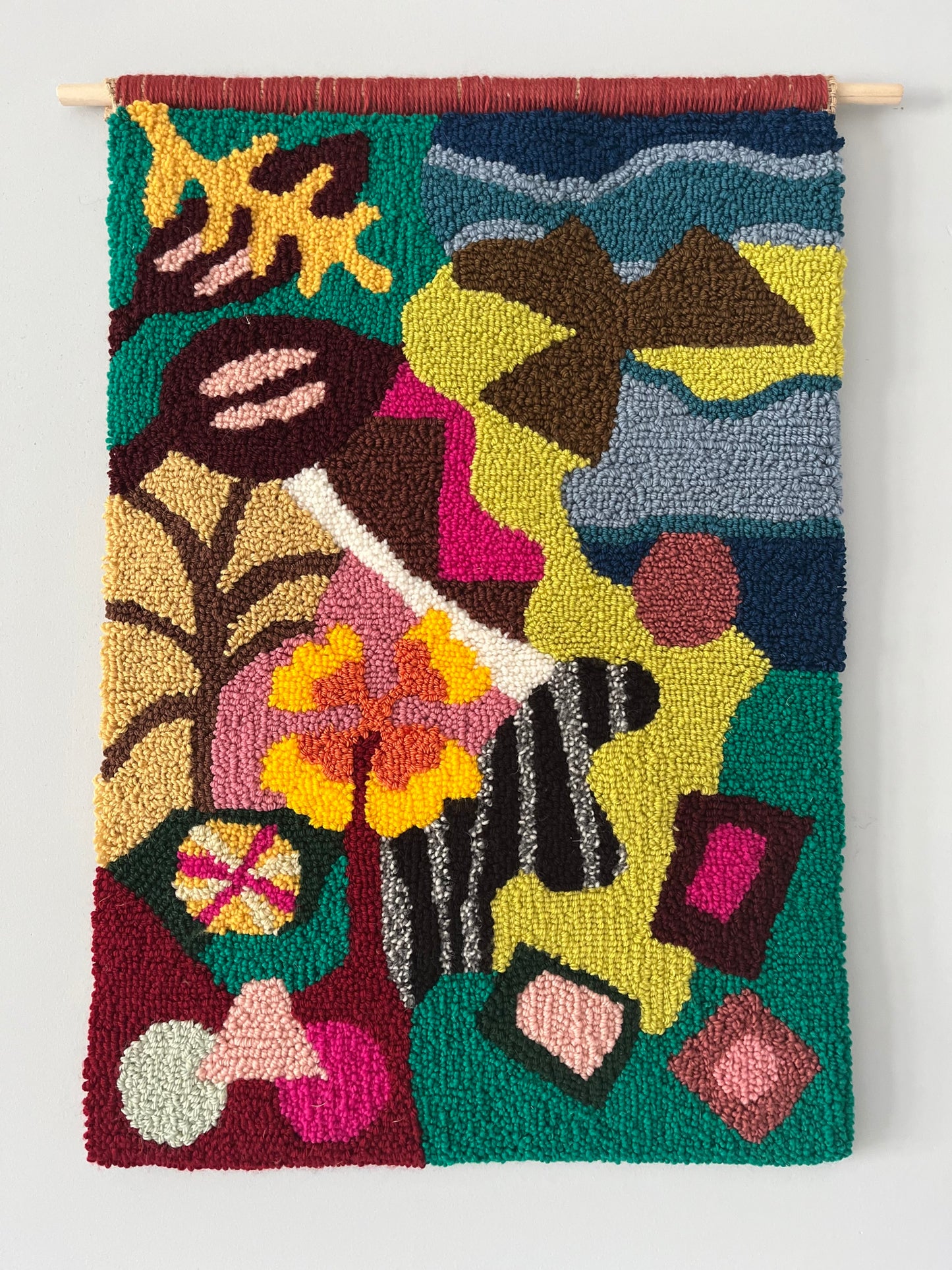 LINES 3 wall rug punch needle