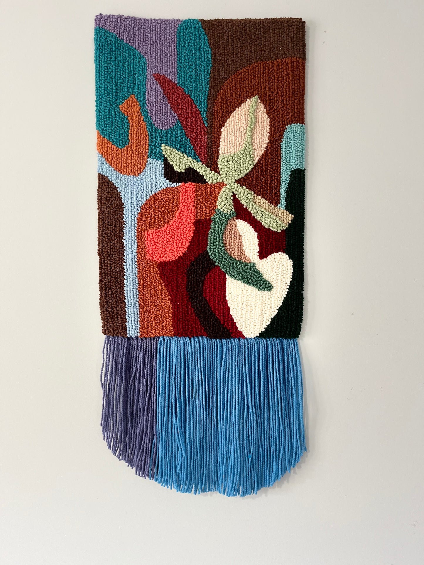 Textured Abstract Wall Rug