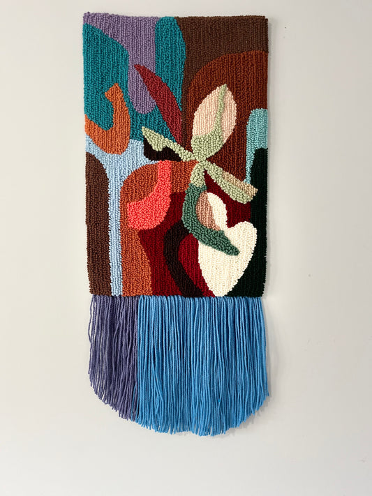 Textured Abstract Wall Rug