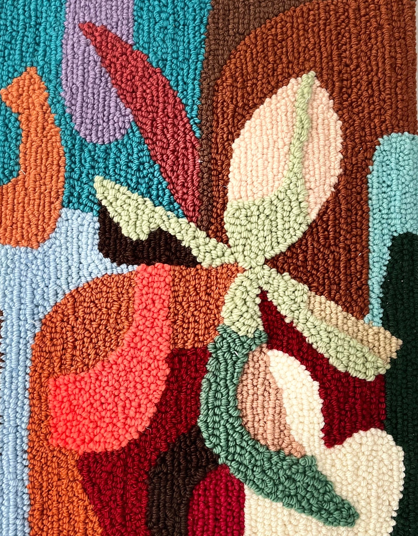 Textured Abstract Wall Rug