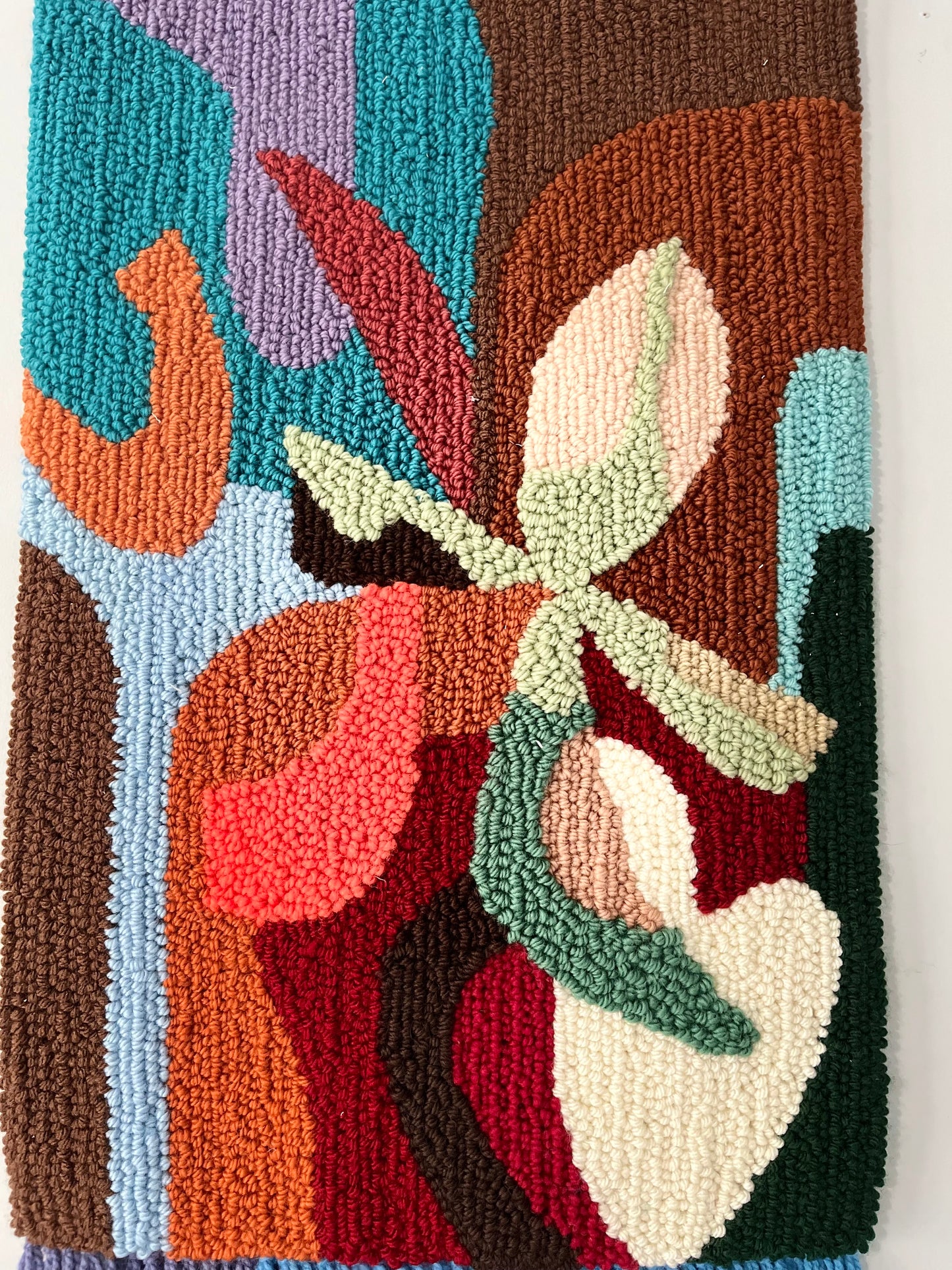 Textured Abstract Wall Rug