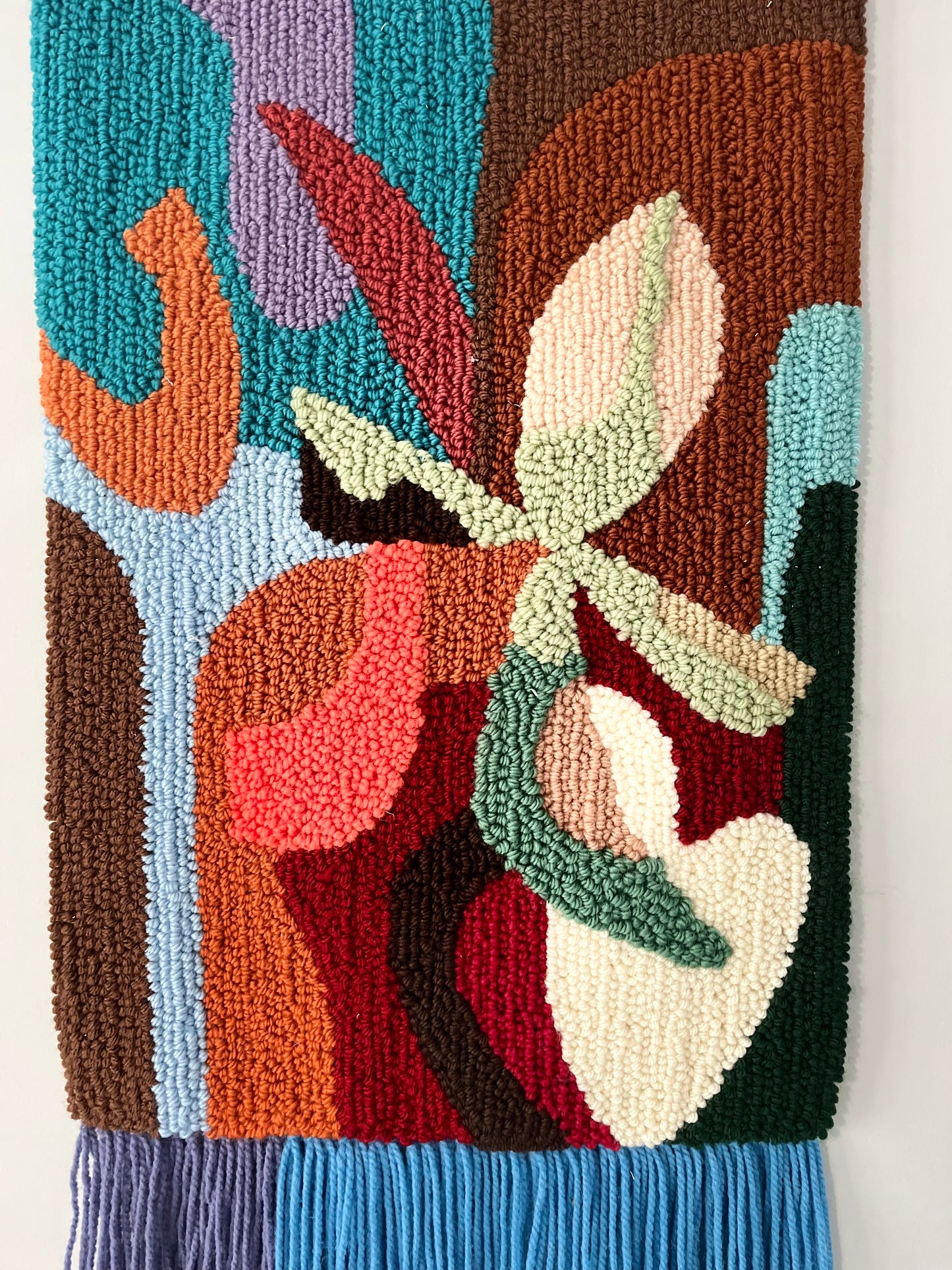 Textured Abstract Wall Rug