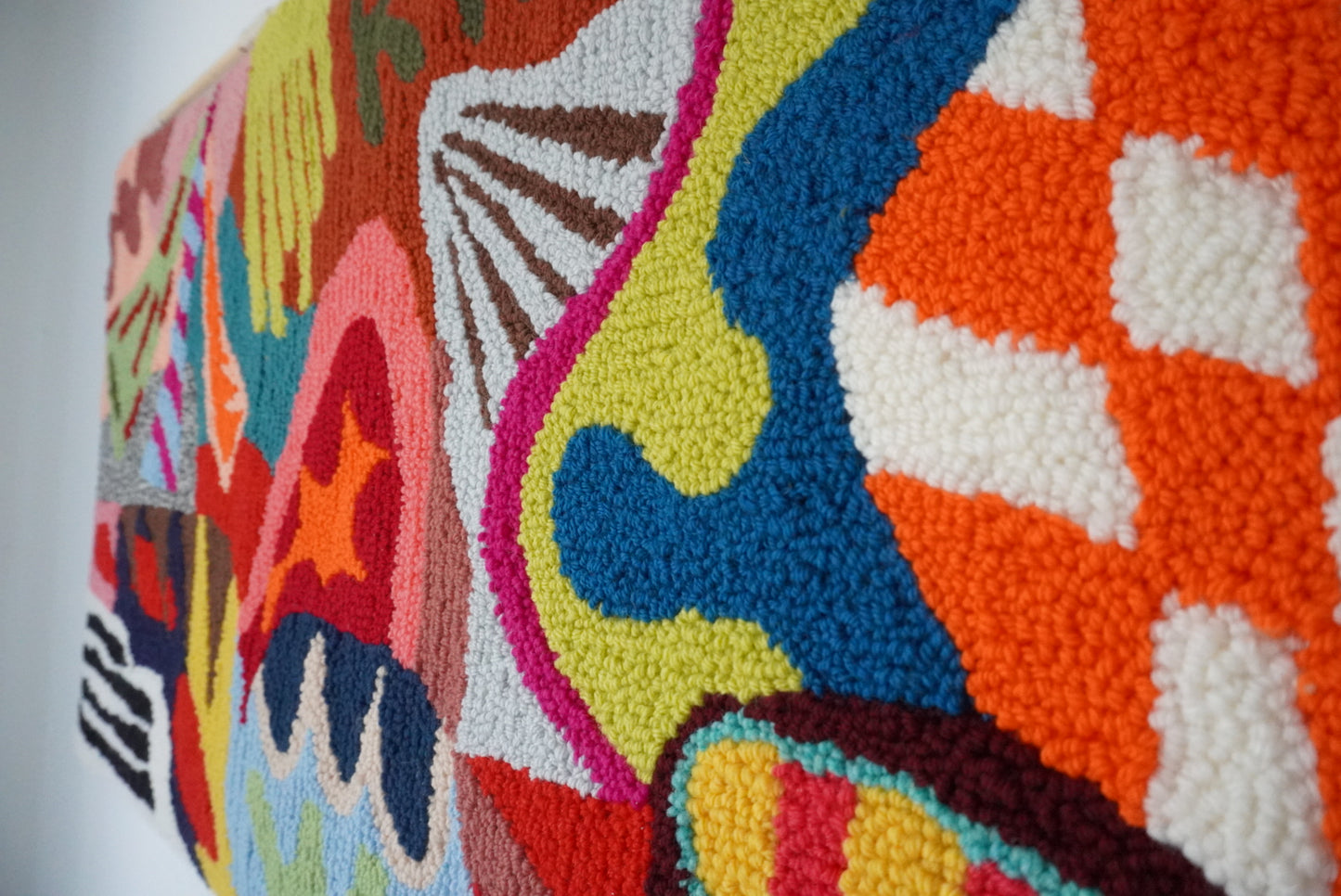 Graffiti stile wall rug