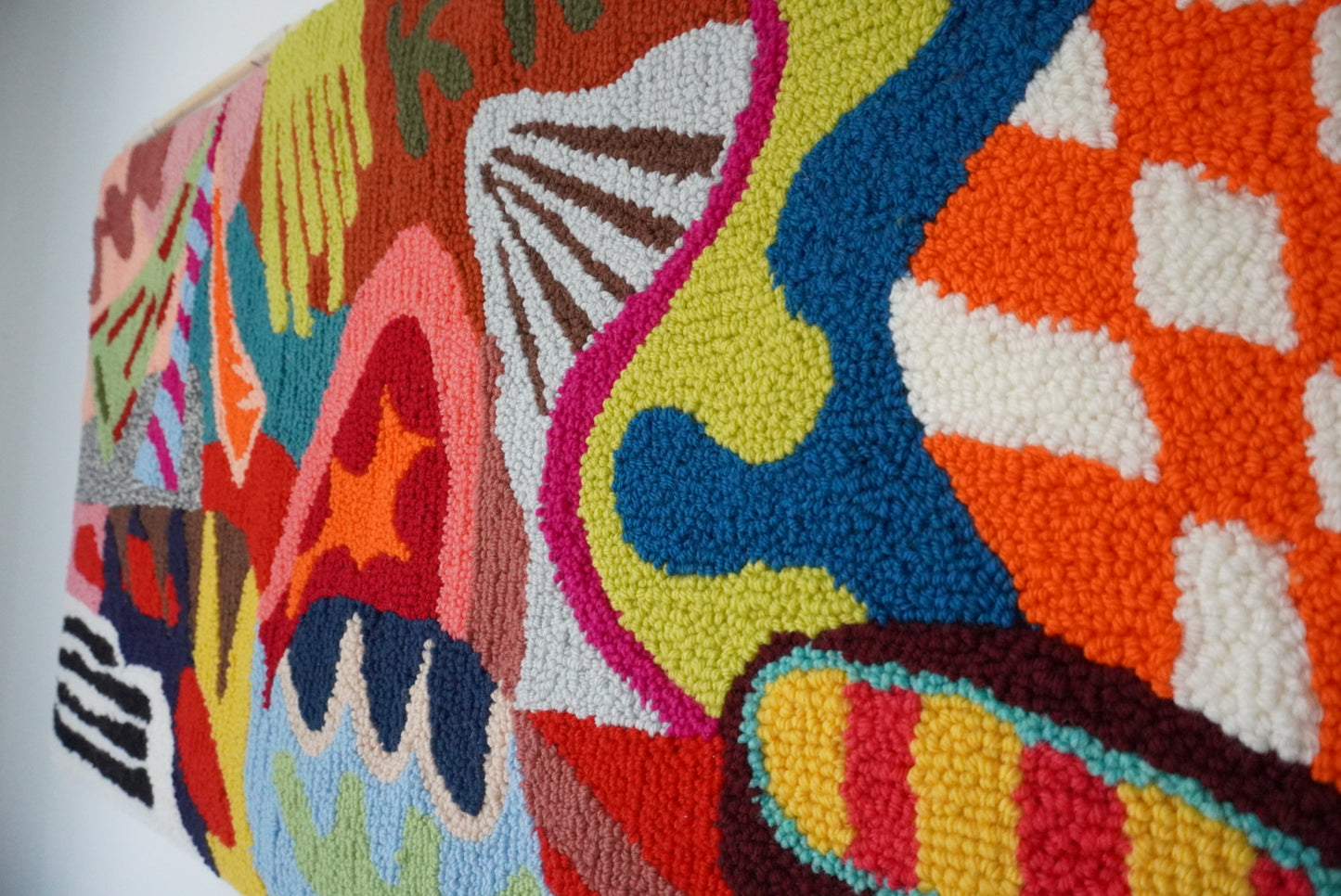 Graffiti stile wall rug