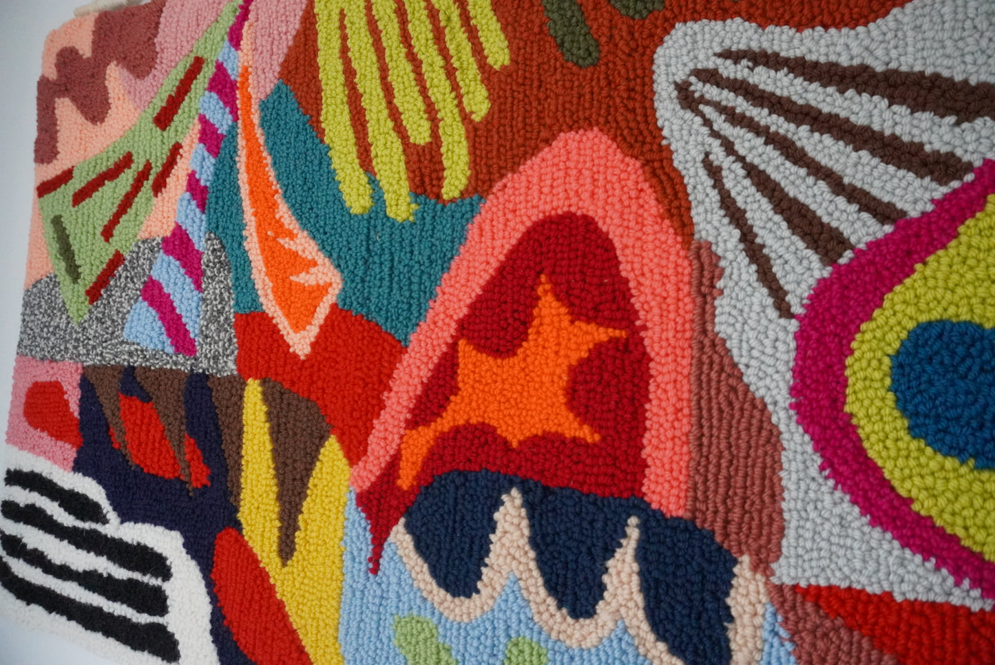 Graffiti stile wall rug