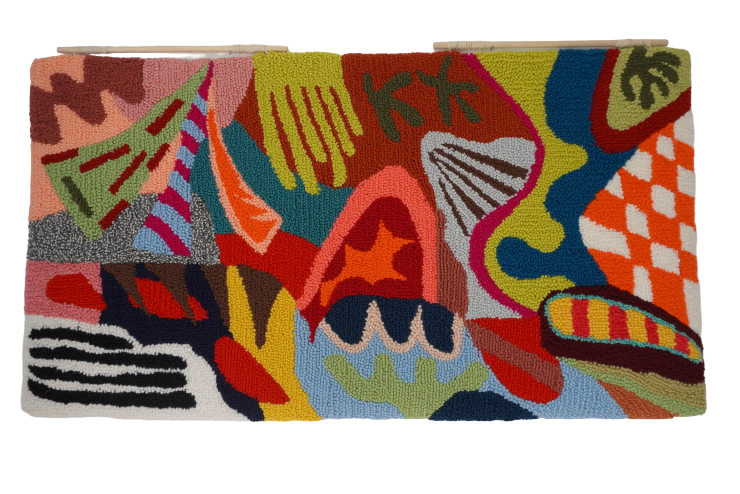 Graffiti stile wall rug