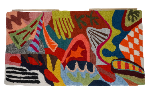 Graffiti stile wall rug