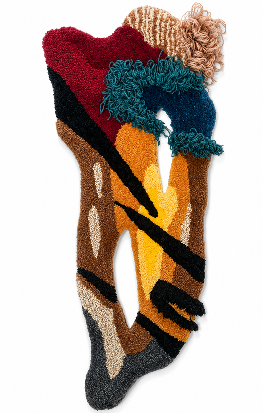 Golden Flow Wall Rug