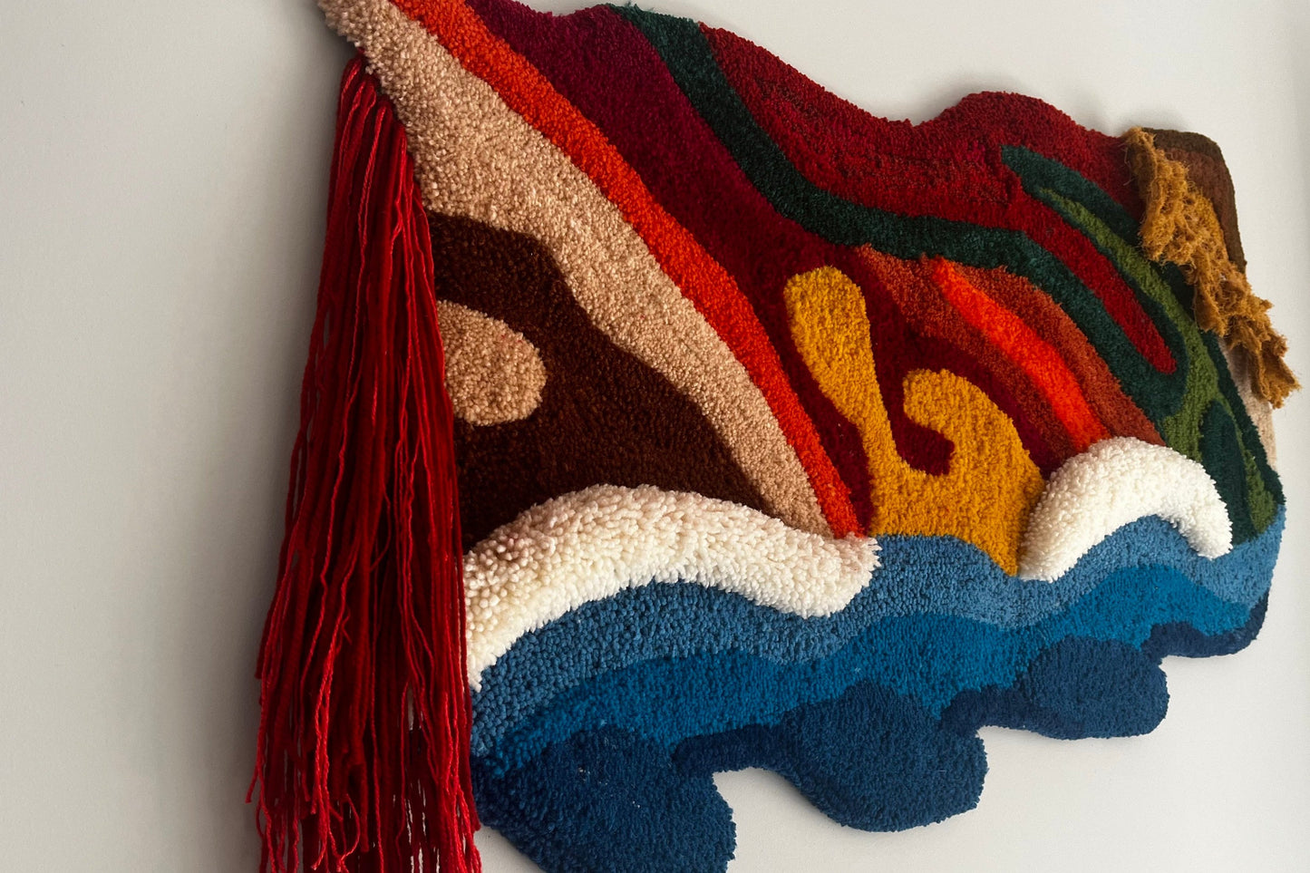 Autumn Red Wall Rug