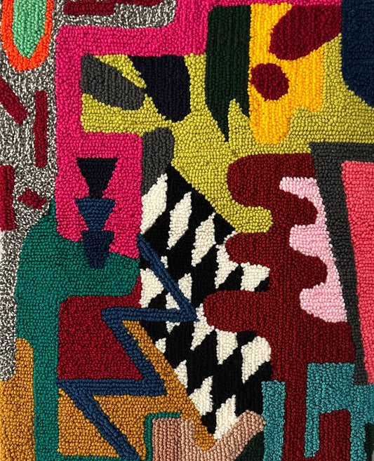LINES 2 wall rug punch needle