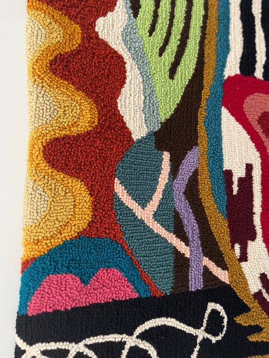 LINES Wall Rug punch needle