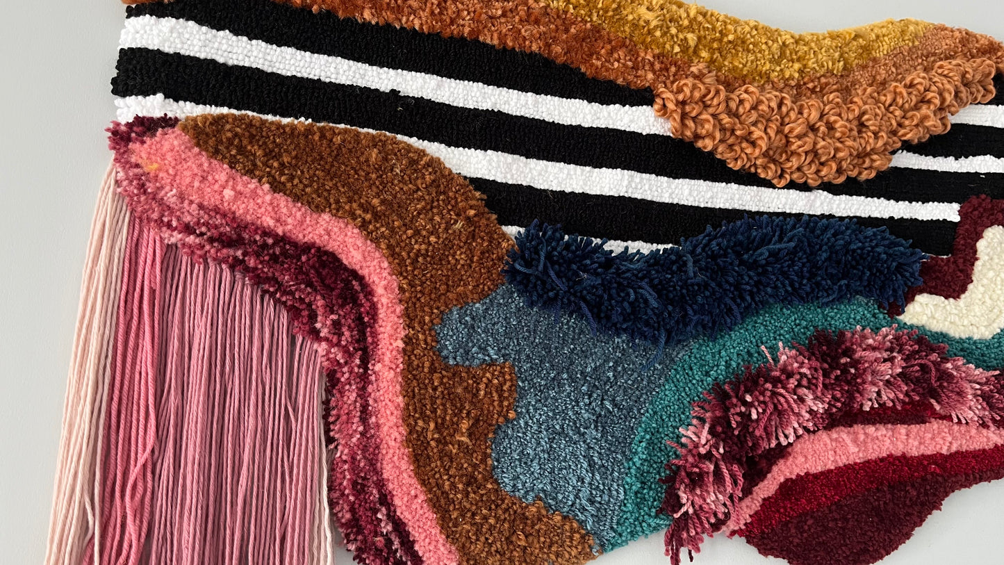 Velvet Waves Wall Rug