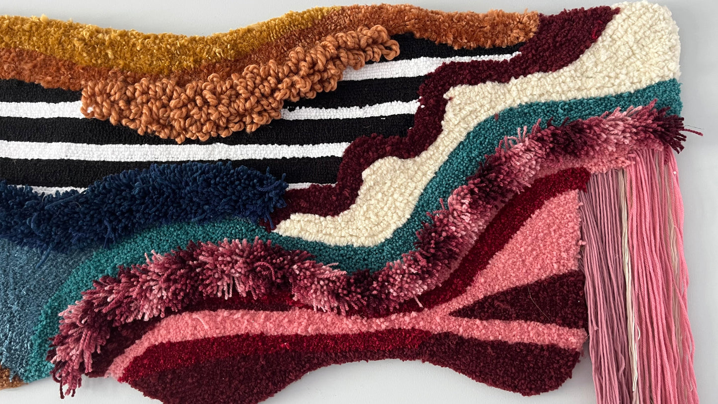 Velvet Waves Wall Rug