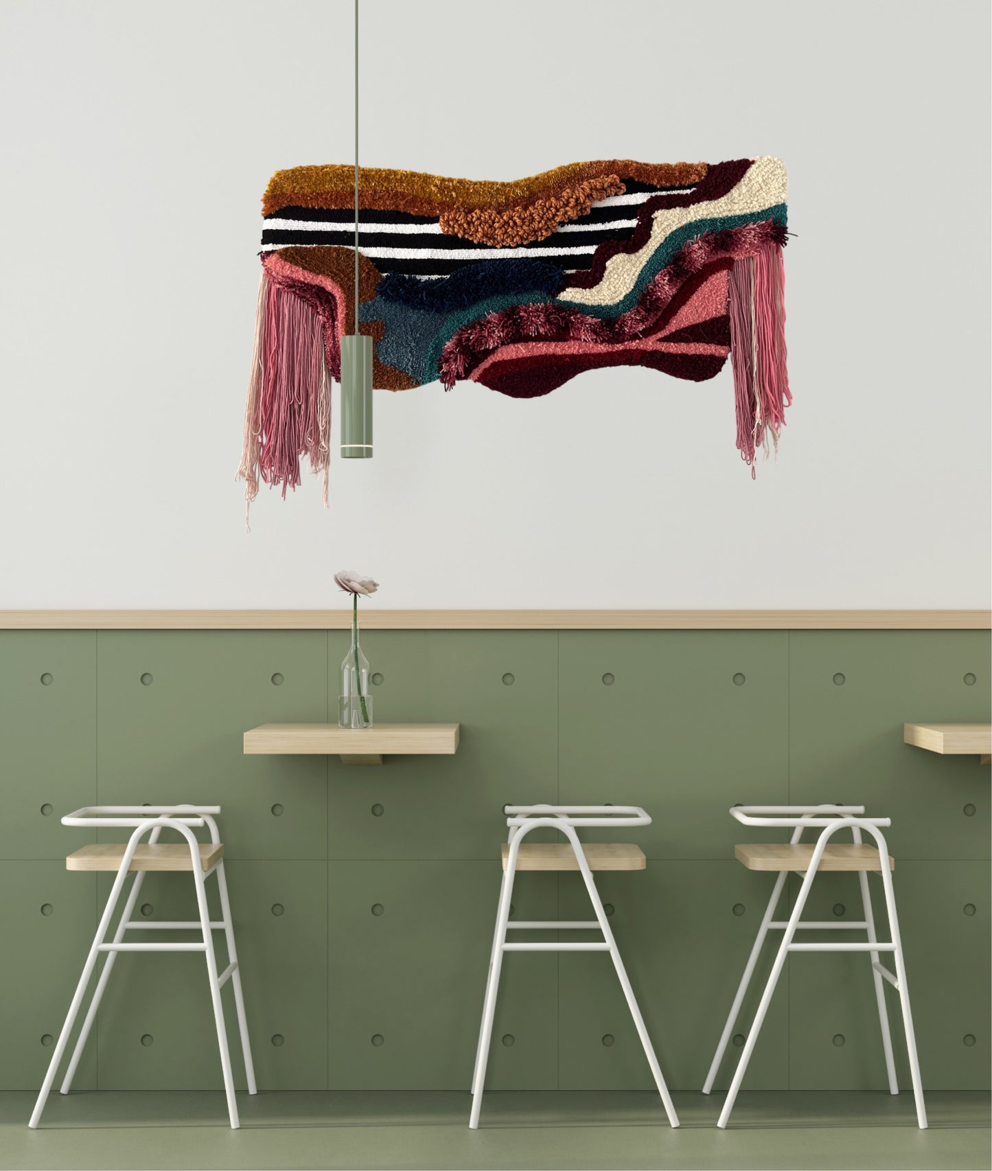 Velvet Waves Wall Rug