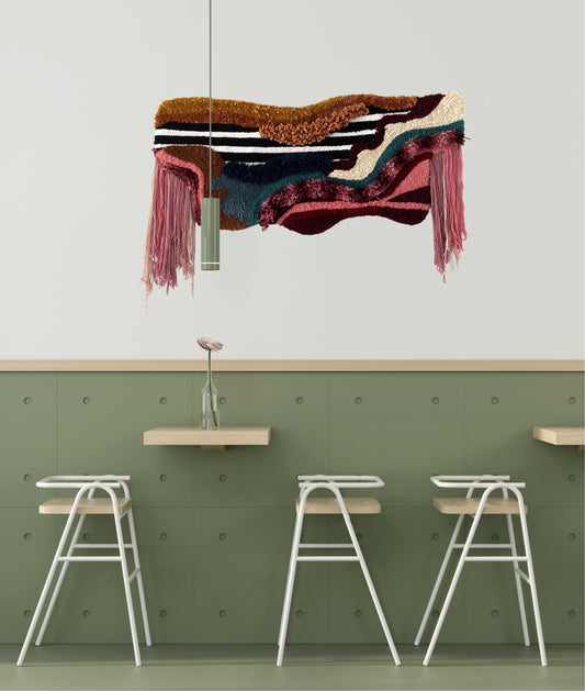 Velvet Waves Wall Rug