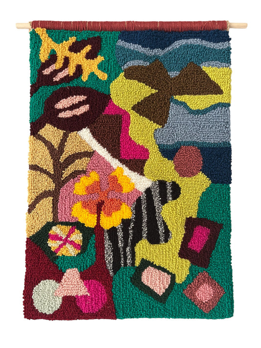 LINES 3 wall rug punch needle
