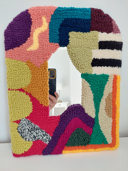 Colorful Art - Punch Needle Mirror