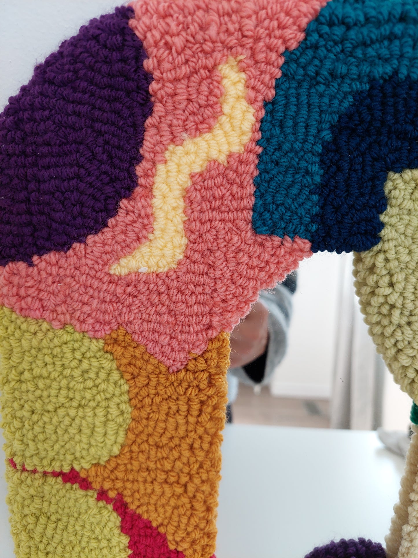Colorful Art - Punch Needle Mirror