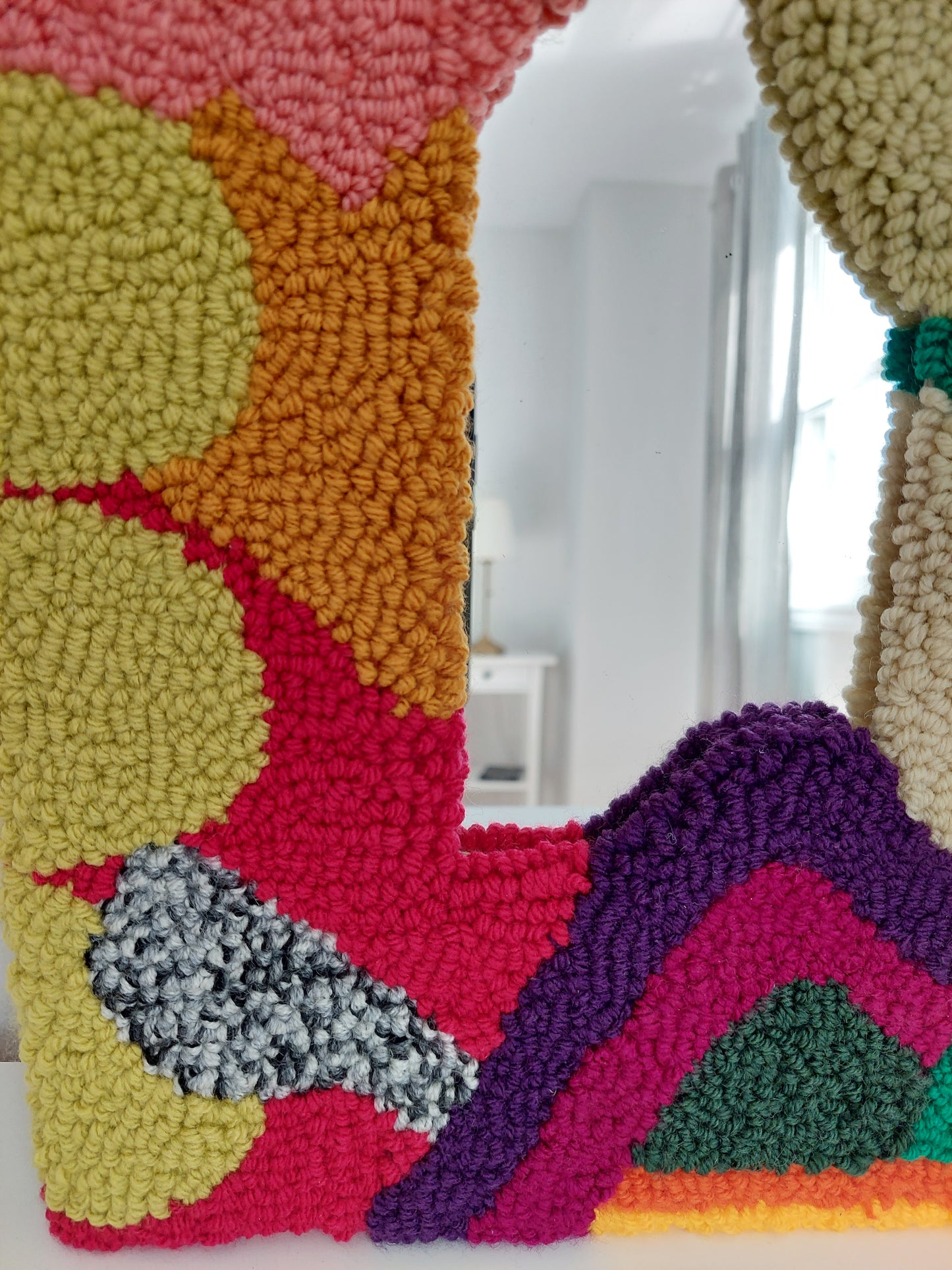 Colorful Art - Punch Needle Mirror