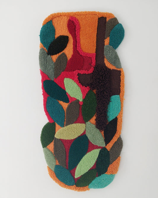 Wall Rug Green Leaves