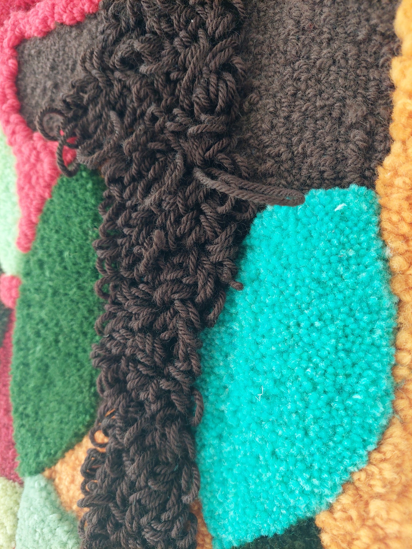 Wall Rug Green Leaves