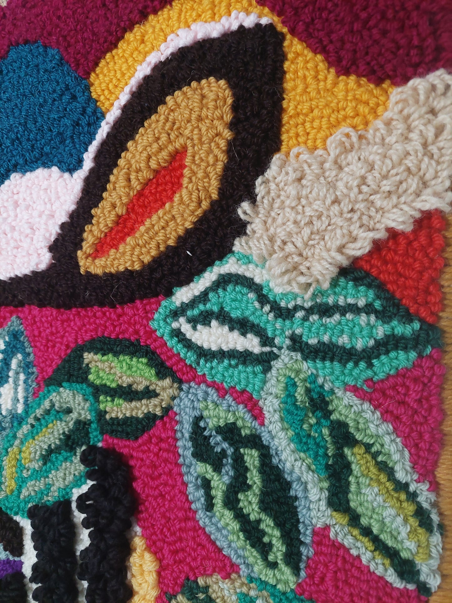 Flora Wall hanging Punch Needle