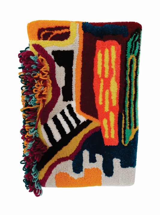 Multicolor Wall Tufted Tapestry