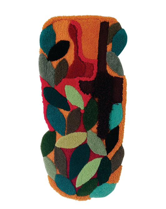 Wall Rug Green Leaves